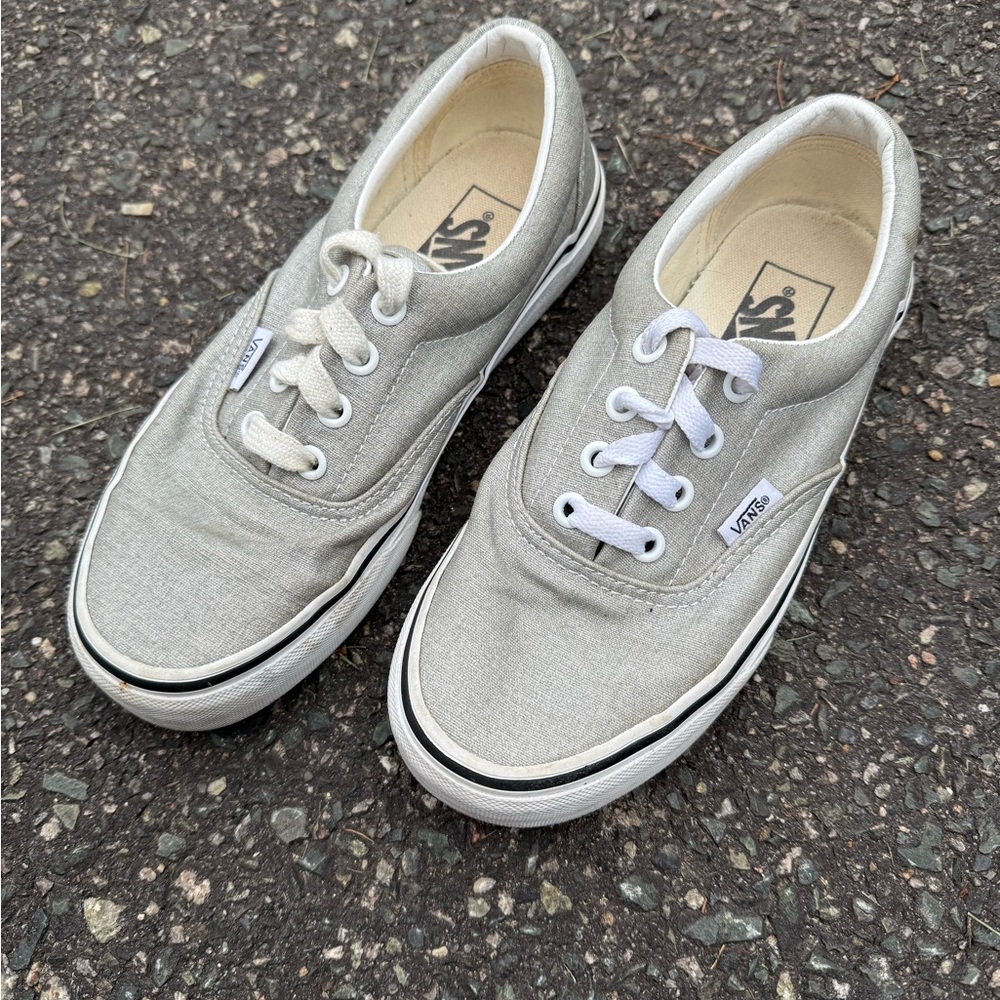 Vans Era Silver/True White Sparkles Unisex Shoes, Womens Sz 5.5, Men’s/Youth 4.0